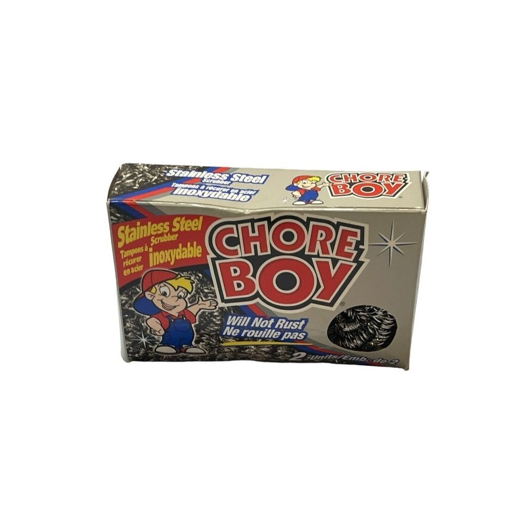 CHORE BOY 2 Count Stainless Steel Scrubbers